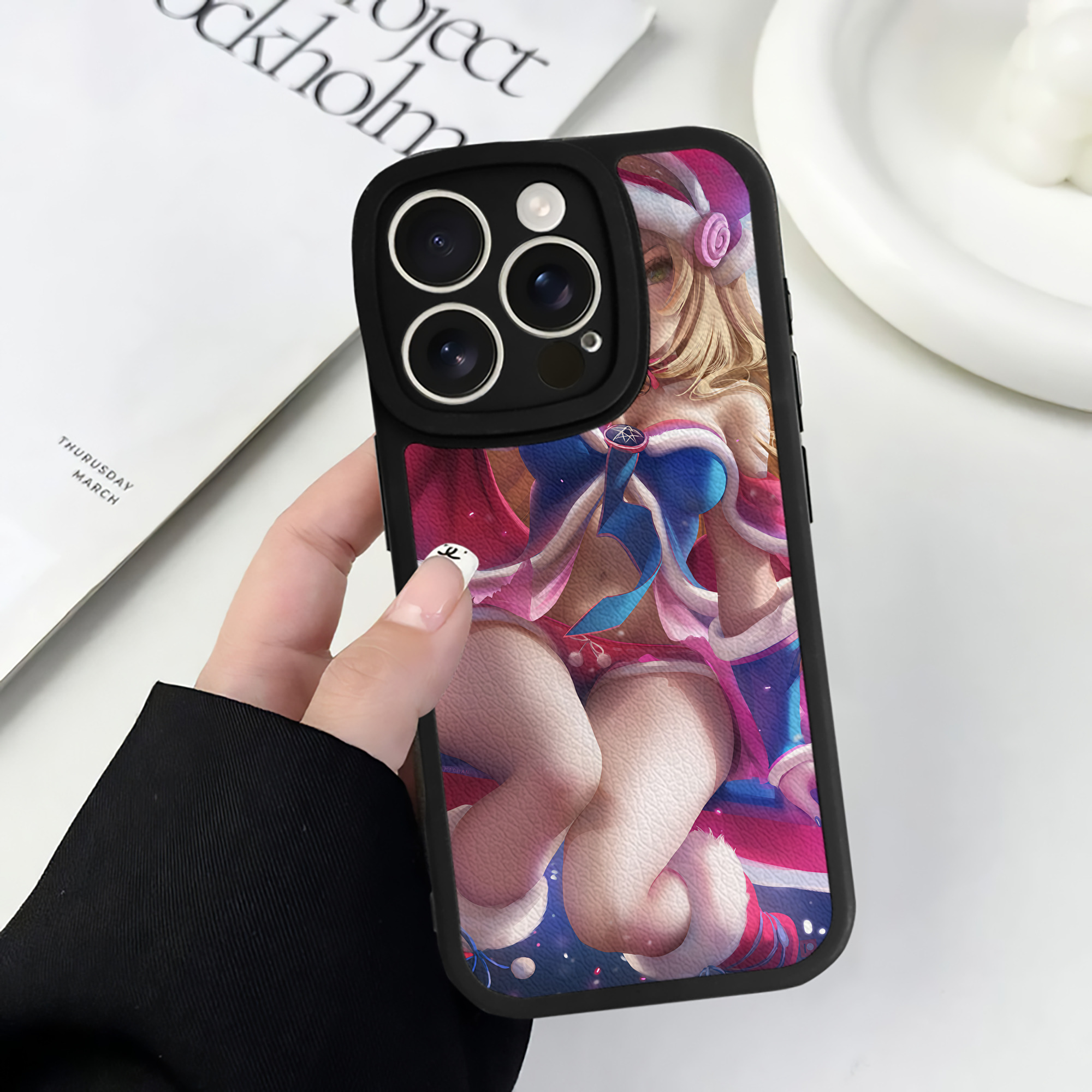 （画像用） 遊☆戯☆王 Yu-Gi-Oh! 【iPhone 16シリーズ対応】シリコンスマホケース（レザー調） 材質：シリコン
